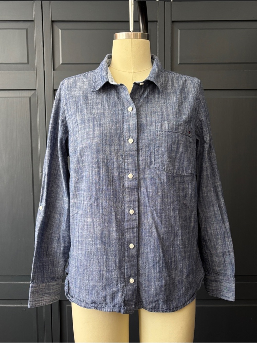 Tommy Hilfiger Indigo Chambray Button-Down Shirt